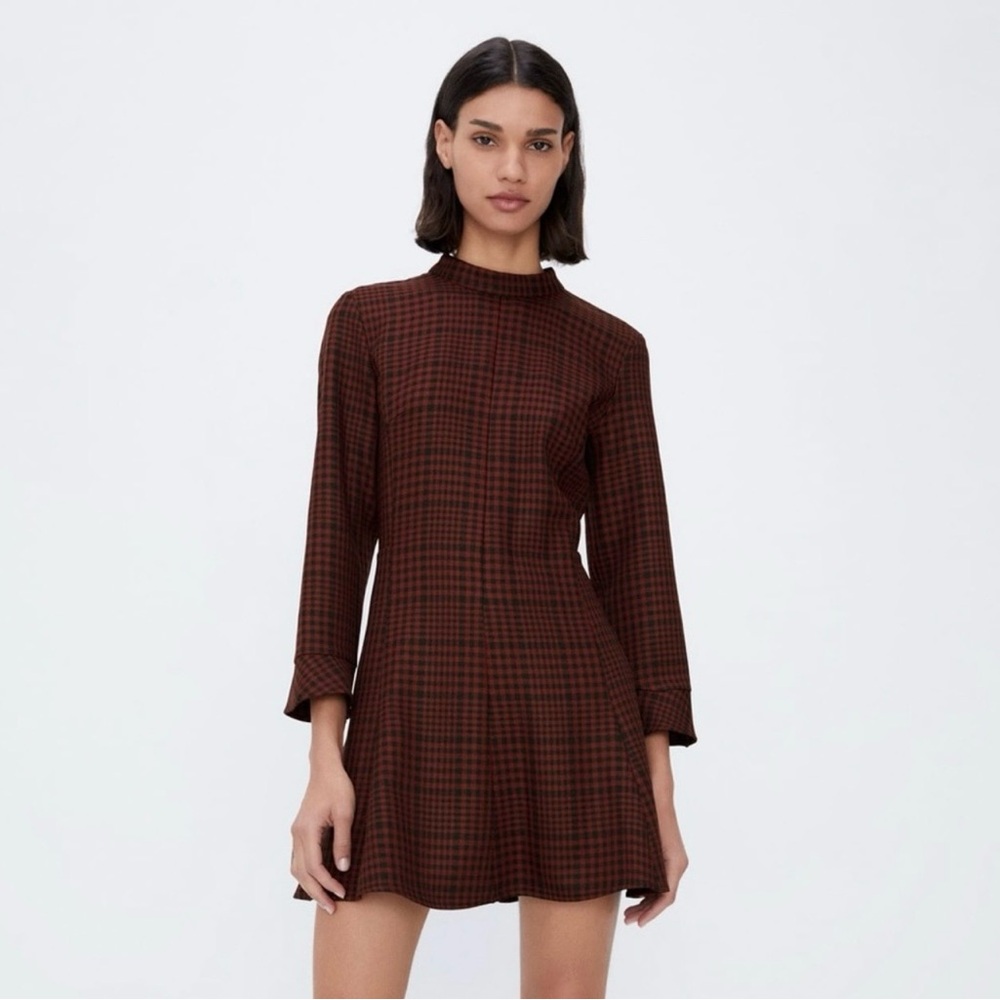 Zara Red Plaid Dress